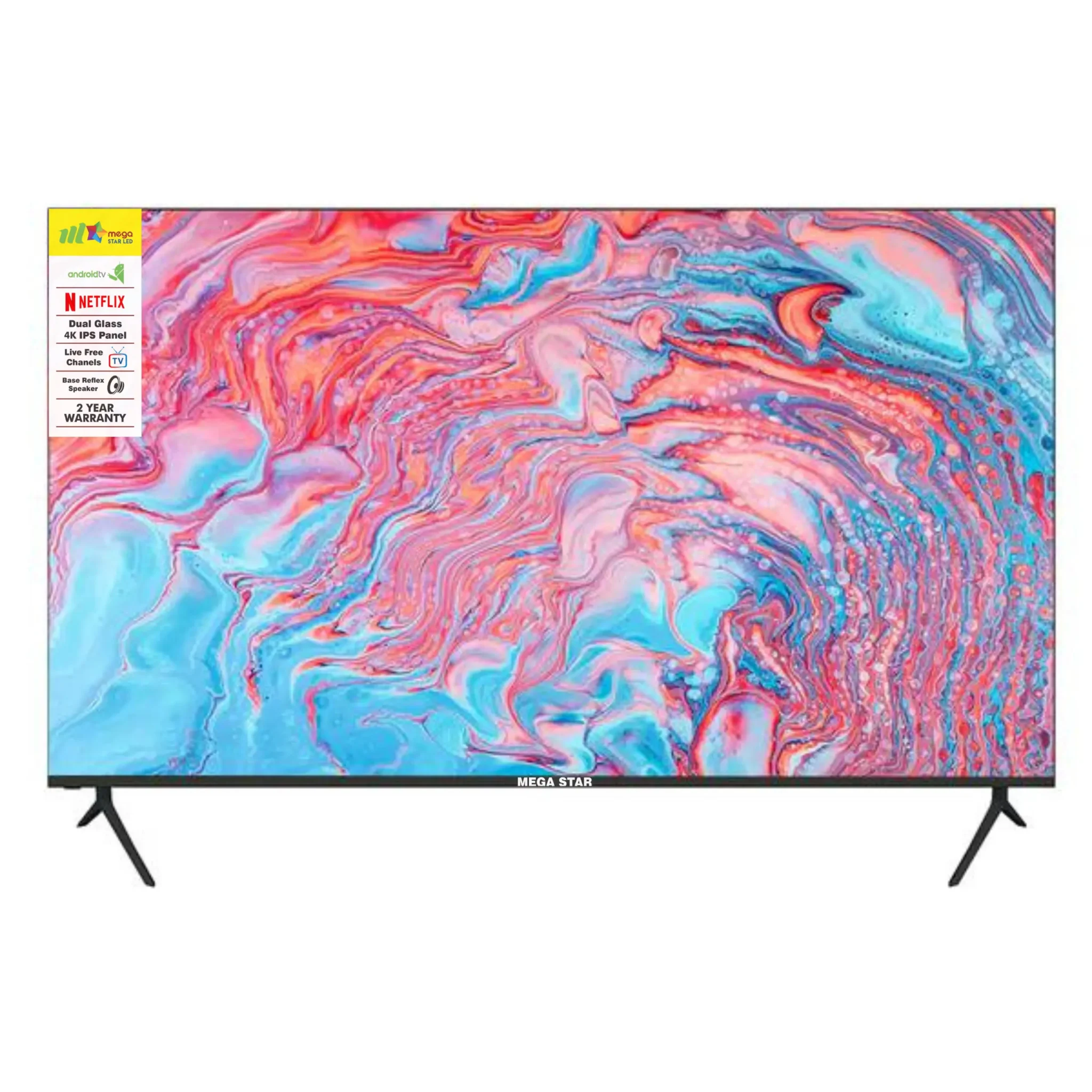 MegaStar 55 Inch Borderless Smart LED TV - SBL55 - Mega Start LED